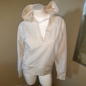 Fleece cream hoodie (XL)